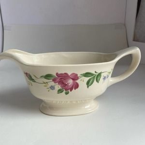 Homer Laughlin Gravy Boat Open Rose A 47 N 6 Mid Century Modern Vintage